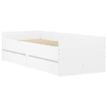 vidaXL Cadre de lit sans matelas blanc 75x190 cm