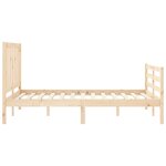 vidaXL Cadre de lit sans matelas 140x190 cm bois de pin massif