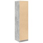 vidaXL Garde-robe Gris béton 50 x 50 x 200 cm Aggloméré