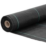 vidaXL Membrane anti-mauvaises herbes noir 0 5x150 m PP