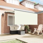 vidaXL Auvent Rétractable Crème 300 x 200 cm tissu