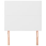 vidaXL Tête de lit blanche 100 x 5 x 118/128 cm similicuir