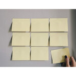 Bloc-notes q-connect quick notes 102x76mm 1 bloc 100f repositionnables coloris jaune