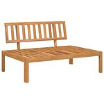 vidaXL Salon palette de jardin avec coussins 6Pièces bois d'acacia massif