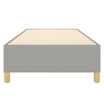 vidaXL Cadre de lit Gris clair 100x200 cm Tissu