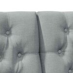 vidaXL Tête de lit capitonnée Gris clair 200 cm Pin massif