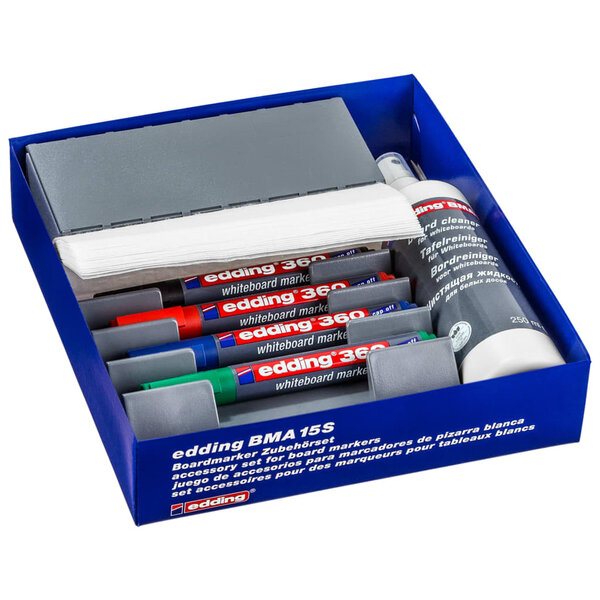 Edding jeu d'accessoires pour marqueurs de tableau blanc 27pièces bma 15s