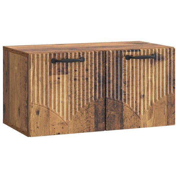 vidaXL Meuble TV mural Bois ancien 59 5 x 31 x 30 cm Bois d'ingénierie
