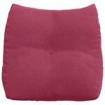 vidaXL Coussin de Dos Bordeaux 45 x 24 x 50 cm Velours