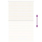 vidaXL Store zèbre beige marbré largeur du tissu 135 9 cm polyester