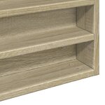 vidaXL Armoire à vitrine chêne sonoma 100x8 5x58 cm bois d'ingénierie