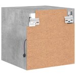 vidaXL Meubles TV muraux et lumières LED 2Pièces gris béton 30x28 5x30 cm