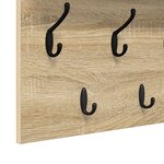 vidaXL Porte-manteau mural avec étagère avec stockage Chêne sonoma 100 x 40 x 12 cm