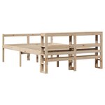 vidaXL Lit pour personne âgée et tête de lit 160x200cm bois pin massif