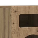 vidaXL Meuble TV Chêne artisanal 80 x 35 x 40 cm Bois d'ingénierie