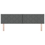 Tête de lit LED vidaXL Design Blocs en Diamant Gris Foncé 180 cm Tissu