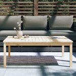 vidaXL Table de jardin 121x82 5x45 cm bois massif de pin