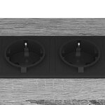 vidaXL Cabinet de chevet Gris Sonoma 38 x 30 x 48 cm Bois d'ingénierie