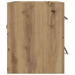 vidaXL Armoire lavabo de salle de bain chêne artisanal bois ingénierie