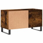 vidaXL Armoire à disques chêne fumé 85x38x48 cm bois d'ingénierie