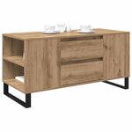 vidaXL Table basse Chêne artisanal 102 x 44 5 x 50 cm