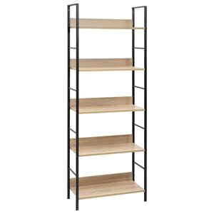 vidaXL Bibliothèque à 5 niveaux chêne 60x27 6x158 5 cm bois ingénierie