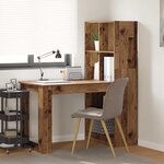 vidaXL Bureau Bois Ancien 122 x 67 x 145 cm Bois d'ingénierie