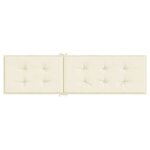 vidaXL Coussin de chaise de terrasse crème (75+105)x50x4 cm