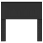 vidaXL Tête de lit Chêne noir 90 cm Bois d'ingénierie