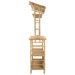 vidaXL Table de bar extérieure Naturel 110 x 50 x 210 cm Bambou