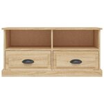 vidaXL Meuble TV chêne sonoma 93x35 5x45 cm bois d'ingénierie
