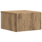 vidaXL Table d'appoint murale 2 pièces Chêne artisanal