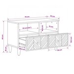 vidaXL Armoires de rangement avec tiroir Marron 70 x 33 5 x 46 cm