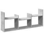vidaXL Armoire murale 100x18x40 cm gris béton bois d'ingénierie