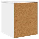 vidaXL Maison pour chat Blanc Brillant 53 x 52 x 62 cm
