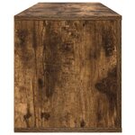 vidaXL Armoire à chaussures murale Chêne fumé 100x35x38 cm