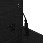 Boîte de rangement vidaXL en chêne noir 90x35x35 cm en bois d'ingénierie