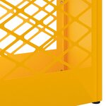 vidaXL Porte-parapluie jaune moutarde 28 x 12 x 41 cm Acier