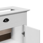 vidaXL Armoire de lavabo de salle de bain BODO blanc 70x35x80 cm