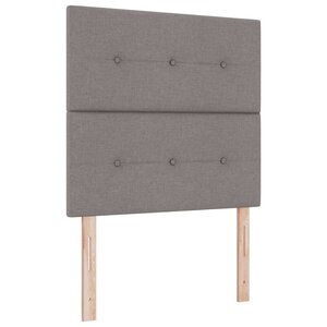 vidaXL Tête de lit LED avec bandes LED Taupe 90 cm tissu