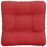 vidaXL Coussins de siège 4 Pièces Rouge 40 x 40 x 12 cm tissu