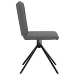 vidaXL Chaises à manger lot de 6 gris foncé tissu
