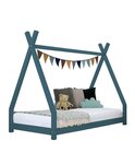 Lit tipi enfant NAKANA 90 x 200 vert pétrole