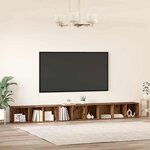 vidaXL Meuble TV 3 Pièces Bois ancien 37 x 35 x 107.5 cm Bois stratifié