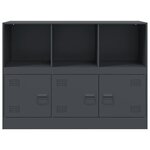 vidaXL Buffet anthracite 99x39x73 cm acier