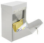 Boîte à colis en acier  Multipack EP3001  fenêtre d'introduction et porte  Blanc