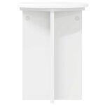 vidaXL Support de Plante 2 pièces Blanc Ø29 5 x 40 cm