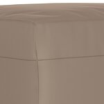 vidaXL Banc Taupe 100x35x41 cm Tissu microfibre