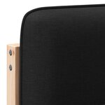 vidaXL Tête de lit capitonnée Marron et Noir 180 cm Pin massif