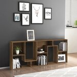 vidaXL Bibliothèque Chêne marron 67x24x161 cm Bois d'ingénierie